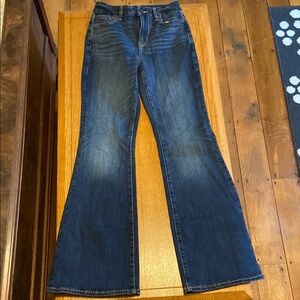Women's Blue Flared Jeans